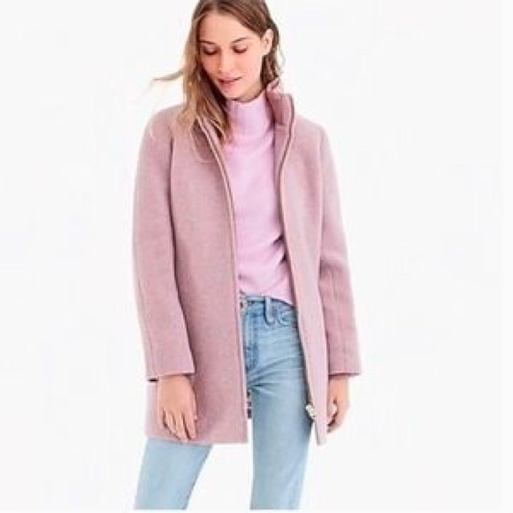 J. Crew Lodge Wool Coat Heather Cotton Candy Size 14 perfect for L - Picture 2 of 12